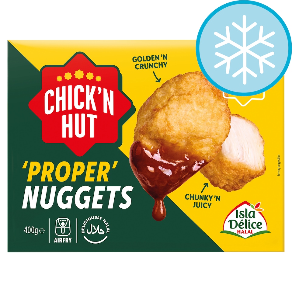 Isla Delice Halal Chick'n Hut 'Proper' Chicken Nuggets 400g