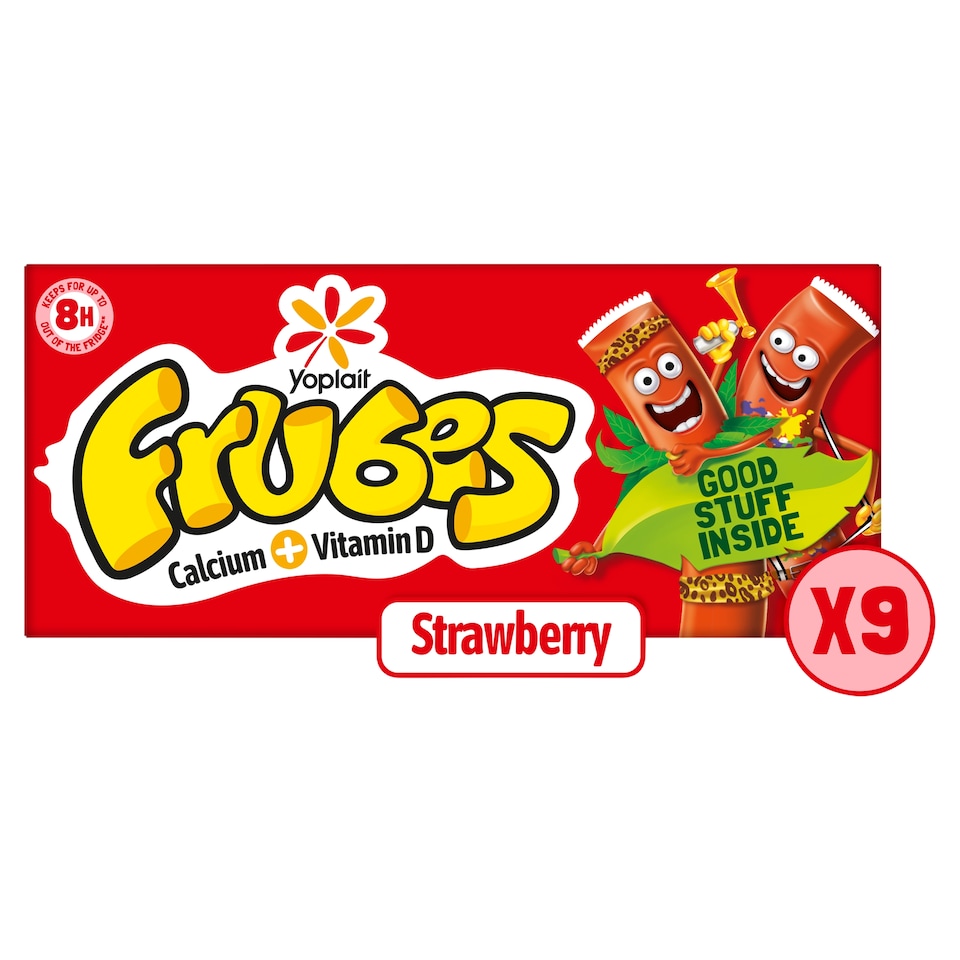 image 1 of Frubes Strawberry Kids Yoghurt Tubes Multipack 9x37g