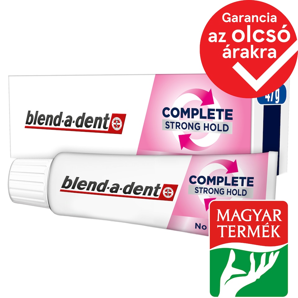 Blend-a-dent Complete Semleges Ízű Műfogsorrögzítő Krém, 47 g 1. kép