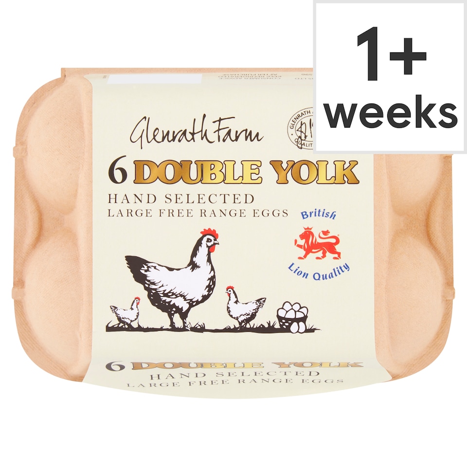 Glenrath Double Yolk Eggs Large Box Of 6
