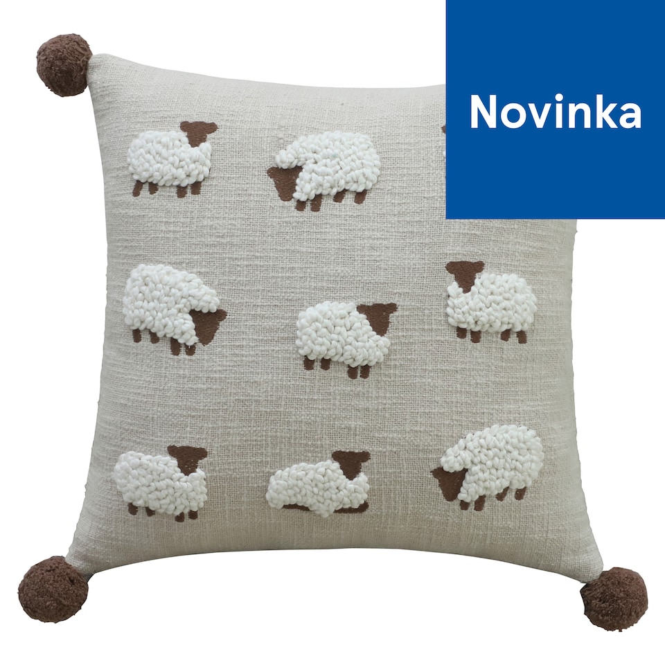 F&F Home Sheep Textured vankúš 45 x 45 cm