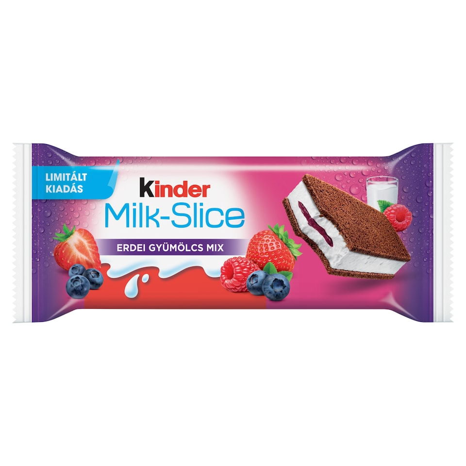 Kinder tejes krémmel töltött sütemény, bogyósgyümölcsös-készítménnyel 28 g