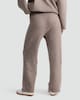 image 3 of F&F Textured Wide Leg Drawstring Co-ord Joggers with Wool in Mink