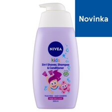 Nivea Kids Magic Berry Scent detský sprchovací gél, šampón a kondicionér 3 v 1 500 ml