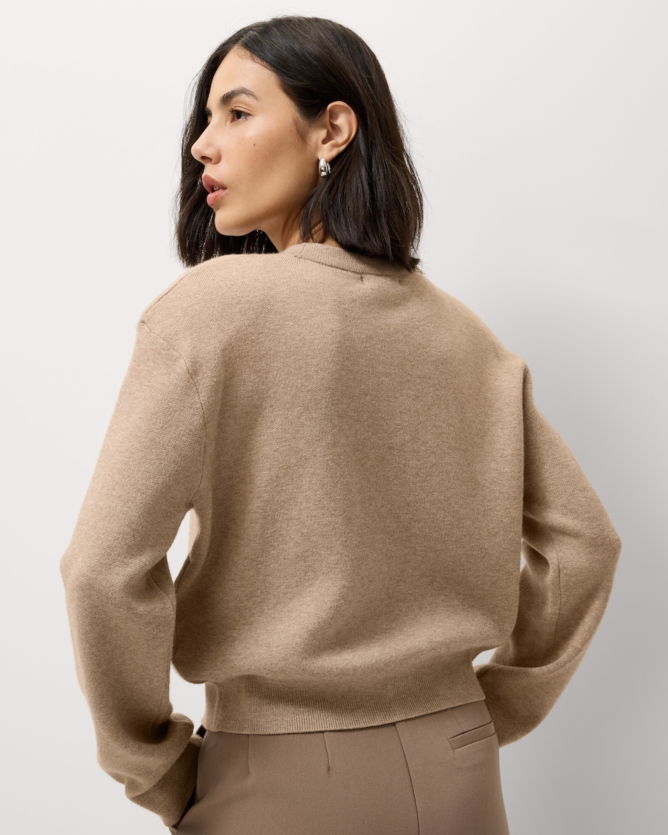 image 1 of F&F Crew Neck Jumper in Mink