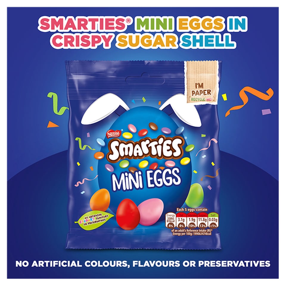 image 1 of Smarties Mini Eggs 80G