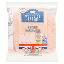 Woodside Farms Pork Sausages 8 Pack 454g