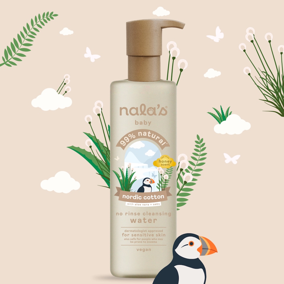 image 1 of Nala's Baby No Rinse Cleansing Water Nordic Cotton Honey Scent 250ml