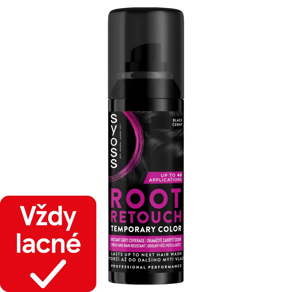 image 1 of Syoss Root Retouch Temporary Color Spray for Ingrown Hair Black 120 ml