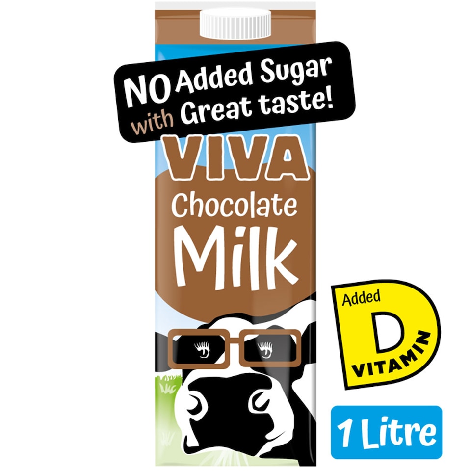 VIVA No Added Sugar Chocolate Flavour Milk Drink 1L
