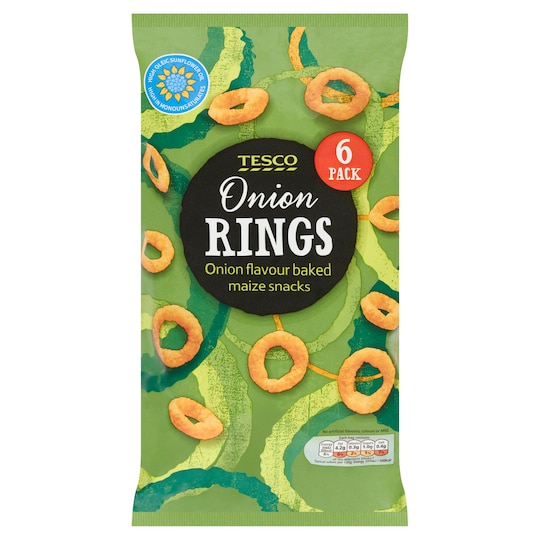 Tesco Onion Rings 6 Pack 102G Tesco Groceries