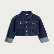 F&F Girls Pure Cotton Denim Jacket in Multi
