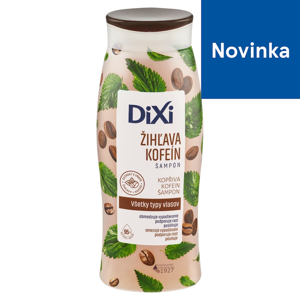 obrázok 1 z Dixi Žihľava kofeín šampón 400 ml