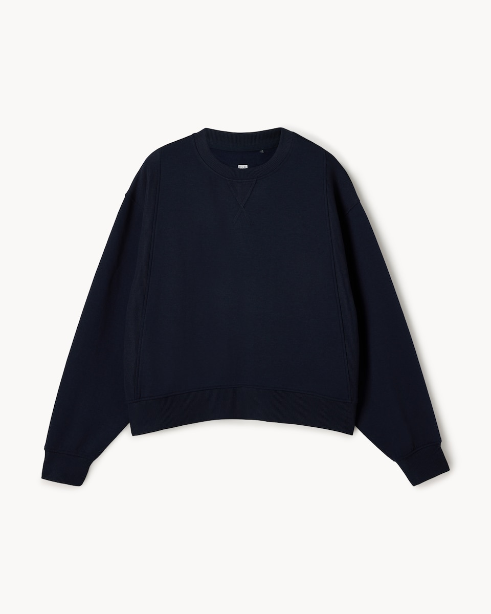 image 1 of F&F Active Crew Neck Sweatshirt in Navy