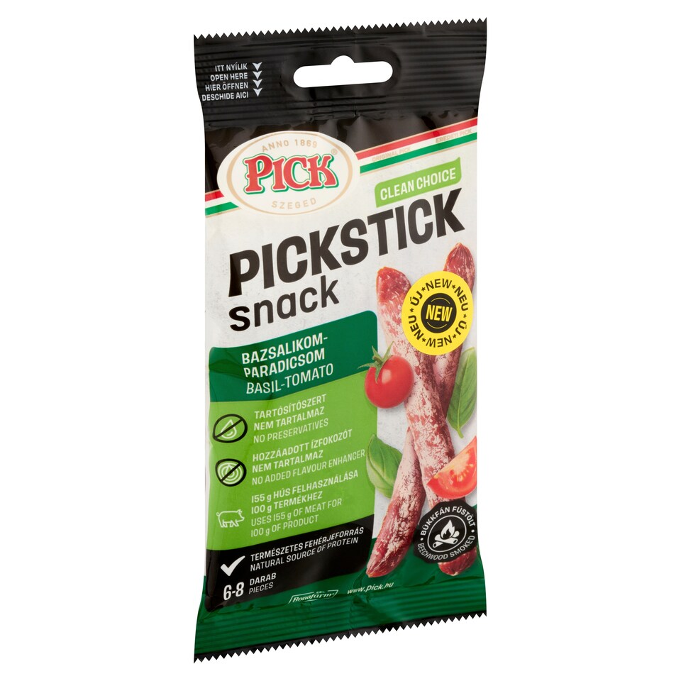 PICK Pickstick Snack bazsalikom-paradicsom 60 g  1. kép