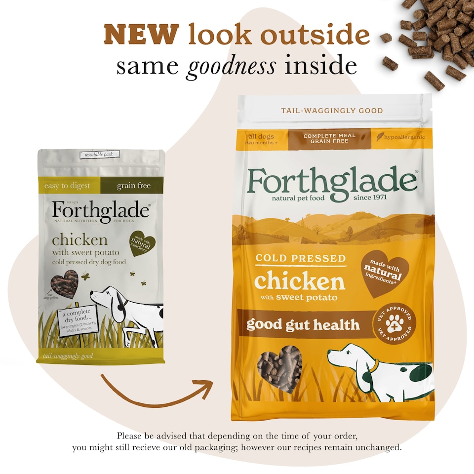 image 1 of Forthglade Cold Pressed Grain Free Chicken dog Food 2kg