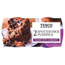 Tesco Spotted Dick Puddings 210G