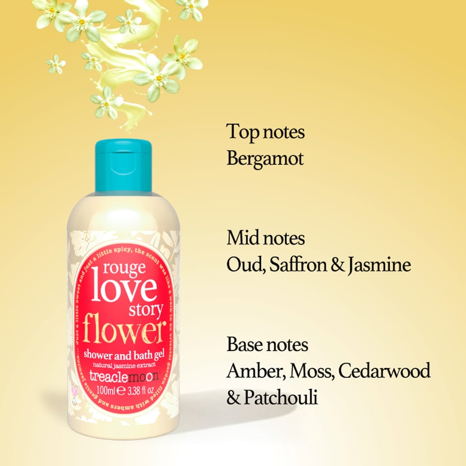 image 1 of Treacle Moon Rouge Love Story Flower Shower & Bath Gel 100ml