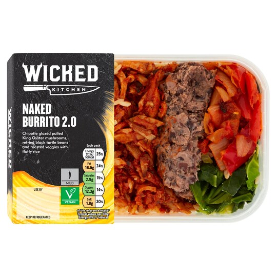 Wicked Kitchen Naked Burrito 380G Tesco Groceries