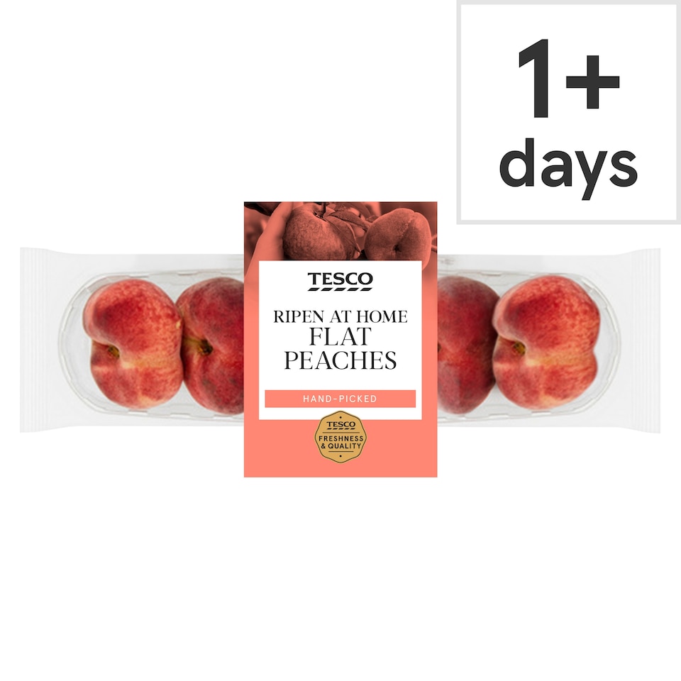 image 1 of Tesco Flat Peach Minimum 4 Pack