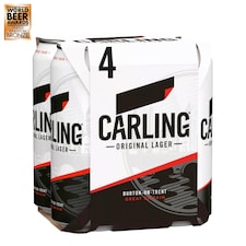 Carling Original Lager Beer Can 4 x 440ml 