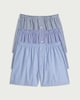 image 1 of F&F 3-Pack Pure Cotton Striped Boxers in Multi