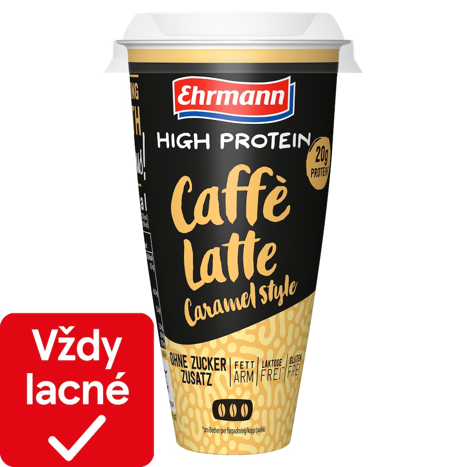 image 1 of Ehrmann High Protein Caffè Latte Caramel Style 250 ml