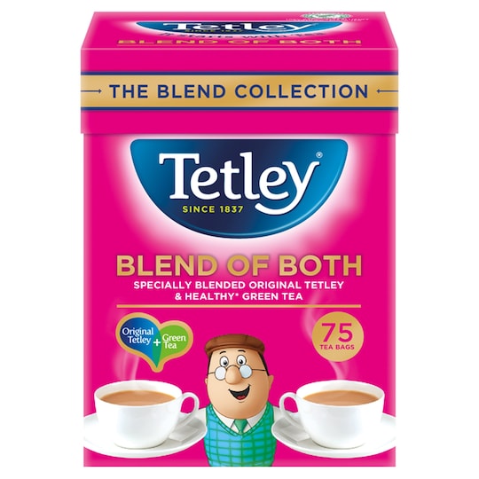 TETLEY BLEND OF BOTH 75 TEABAGS 237G Tesco Groceries