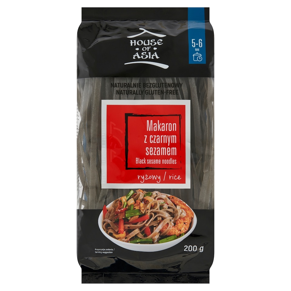 House of Asia Black Sesame Rice Noodles 200g