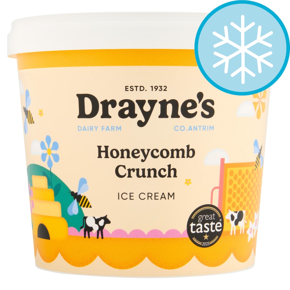 Draynes Dairy Farm Honeycomb Crunch Ice Cream 950ml