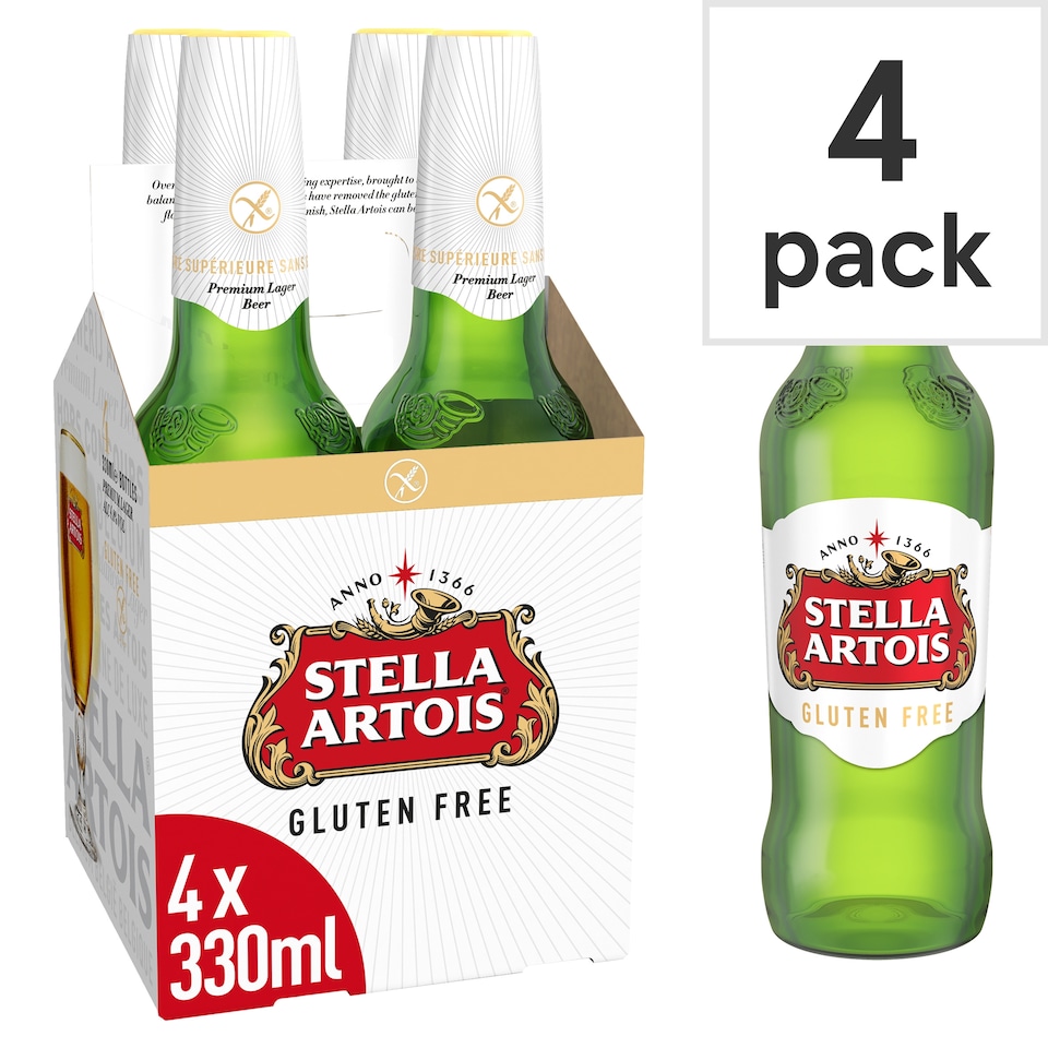 Stella Artois Gluten Free 4 X 330Ml