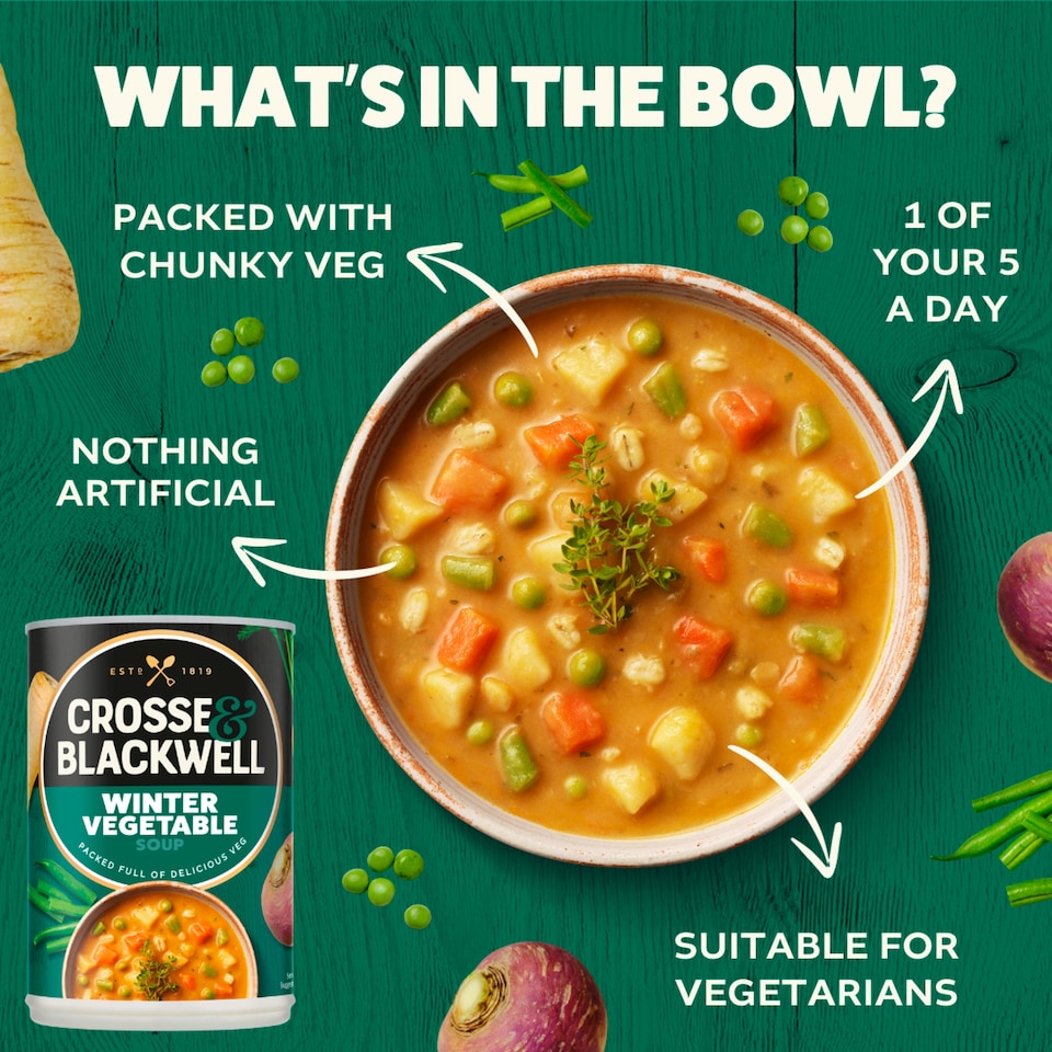 image 1 of Crosse & Blackwell Winter Vegetable Soup 400g