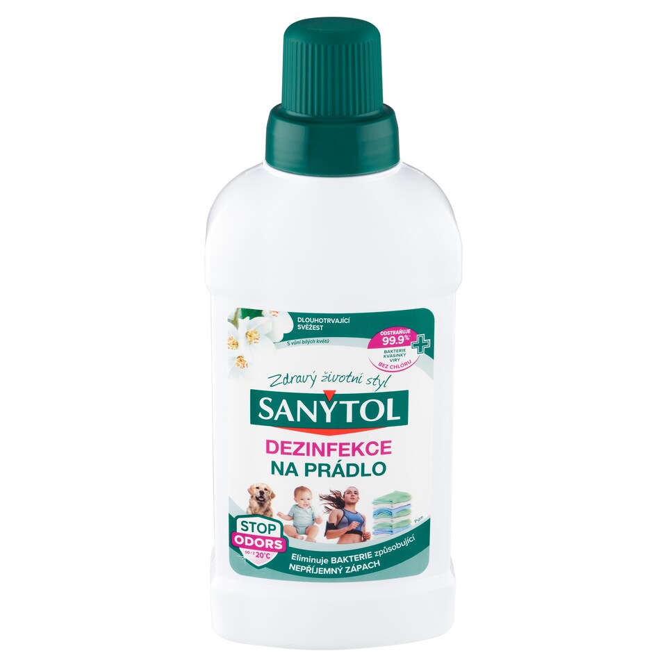 obrázok 1 z Sanytol Dezinfekcia na bielizeň pure s vôňou bielych kvetov 500 ml