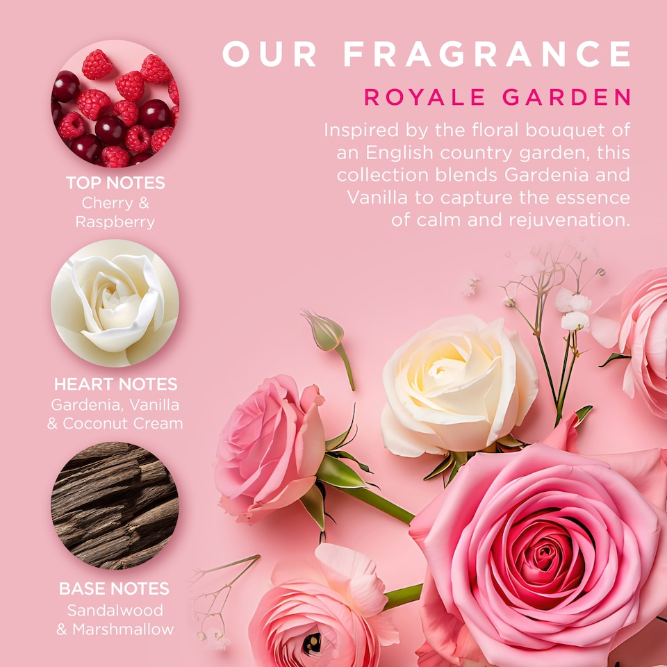 image 1 of Baylis & Harding Royale Garden Moisturising Hand and Nail Cream 3x50ml