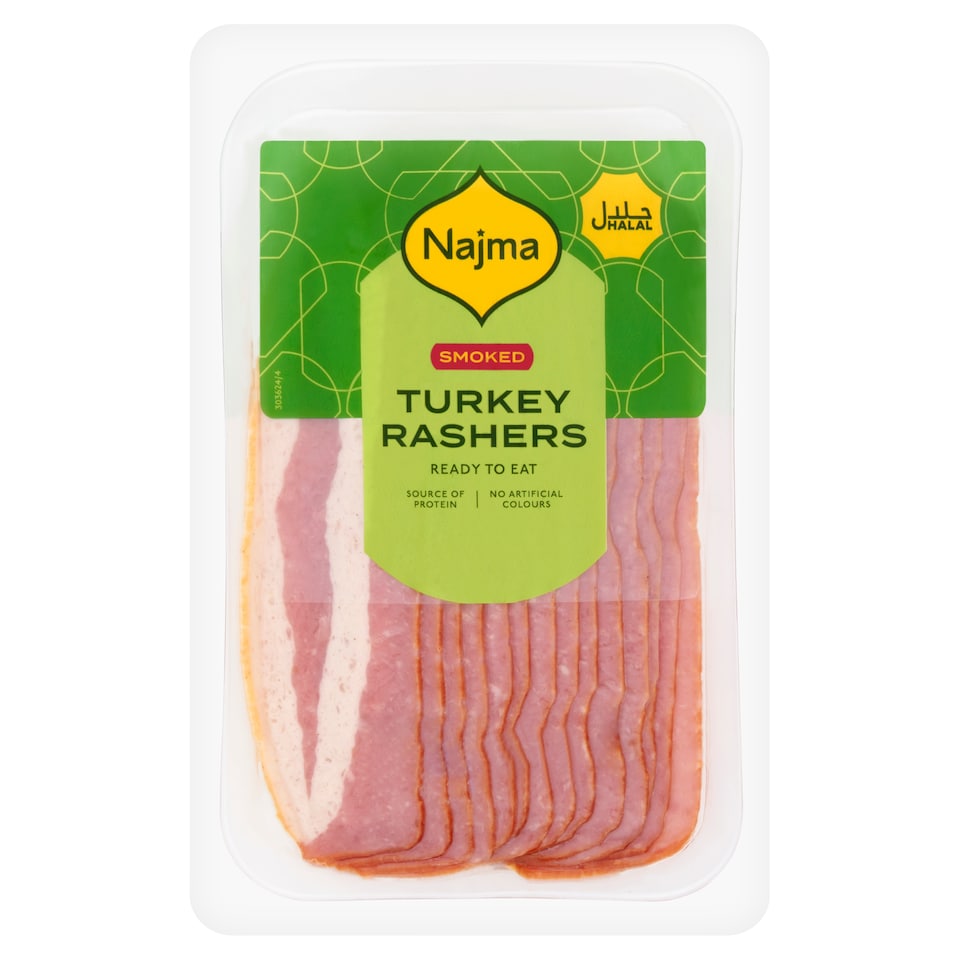Najma Smoked Turkey Rasher Slice 150G