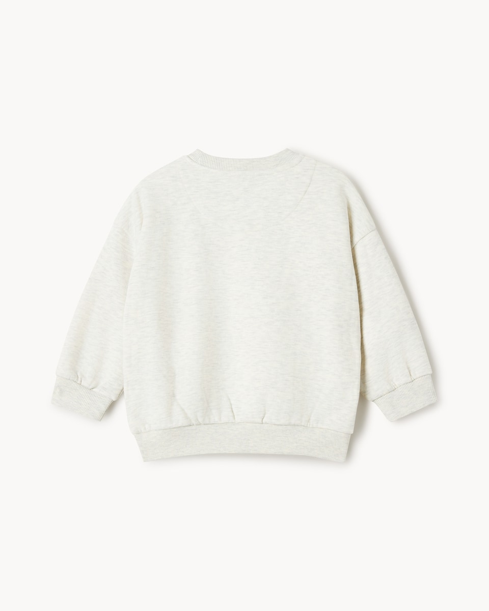 image 1 of F&F Boys 3-Pack Cotton Rich Sweatshirts in Green