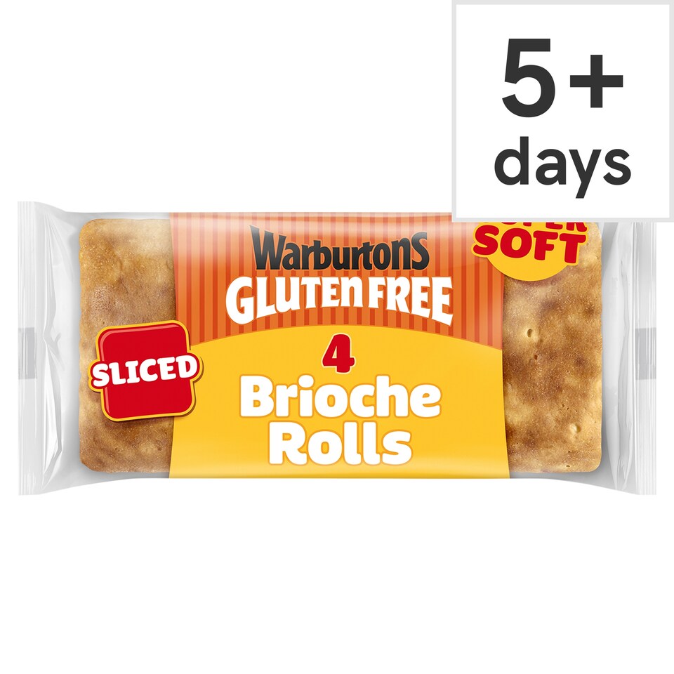 Warburtons Gluten Free Soft Brioche Rolls 4 pack