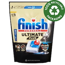 Finish Powerball Ultimate Plus Fresh Dishwasher Detergent Capsules 72 pcs 878 g
