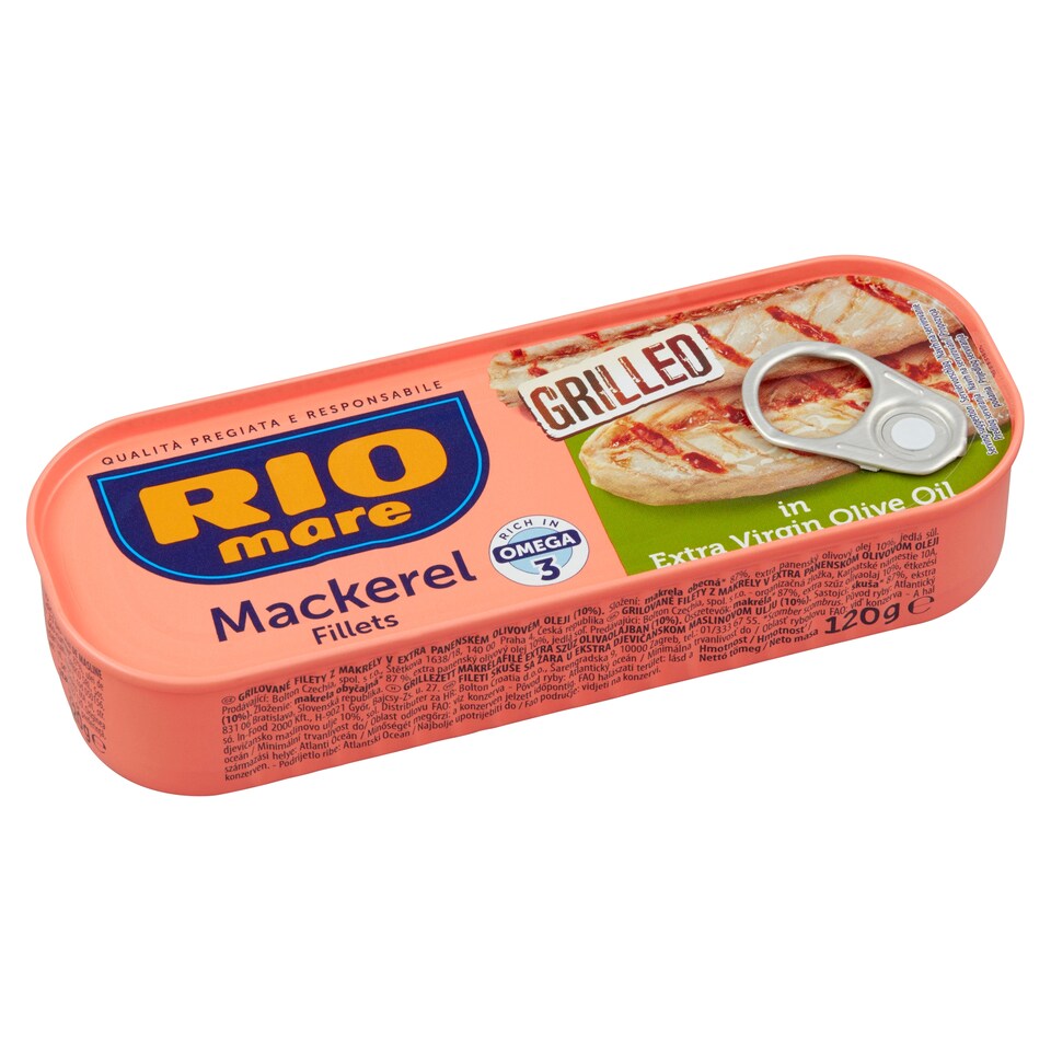 Rio Mare Grilled Mackerel Fillets in Extra Virgin Olive Oil 120g