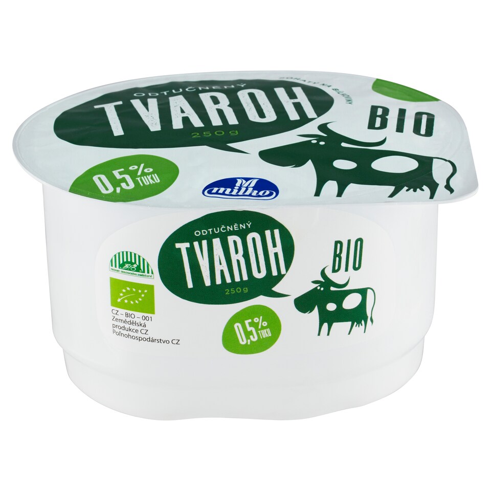 Obrázek 1 pro produkt Milko Bio tvaroh odtučněný 250g
