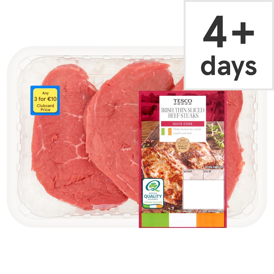 Tesco Thin Sliced Steak 300G