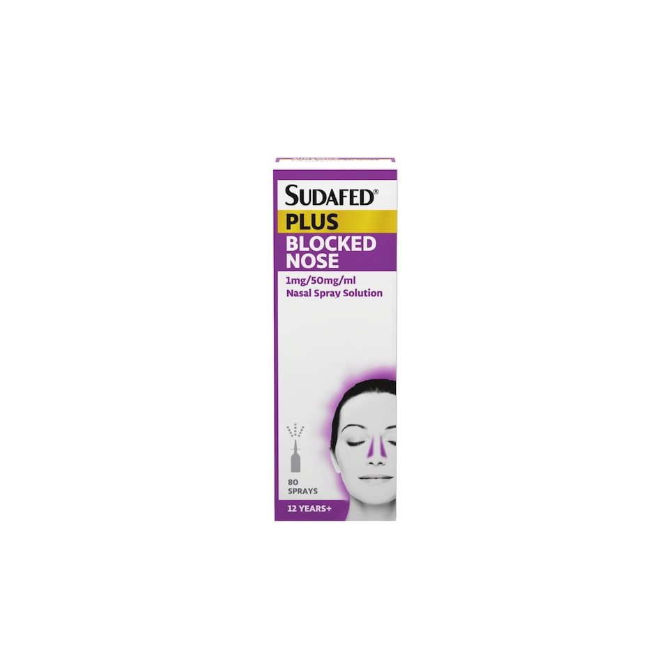 image 1 of Sudafed Plus Blocked Nose Spray 10ml 