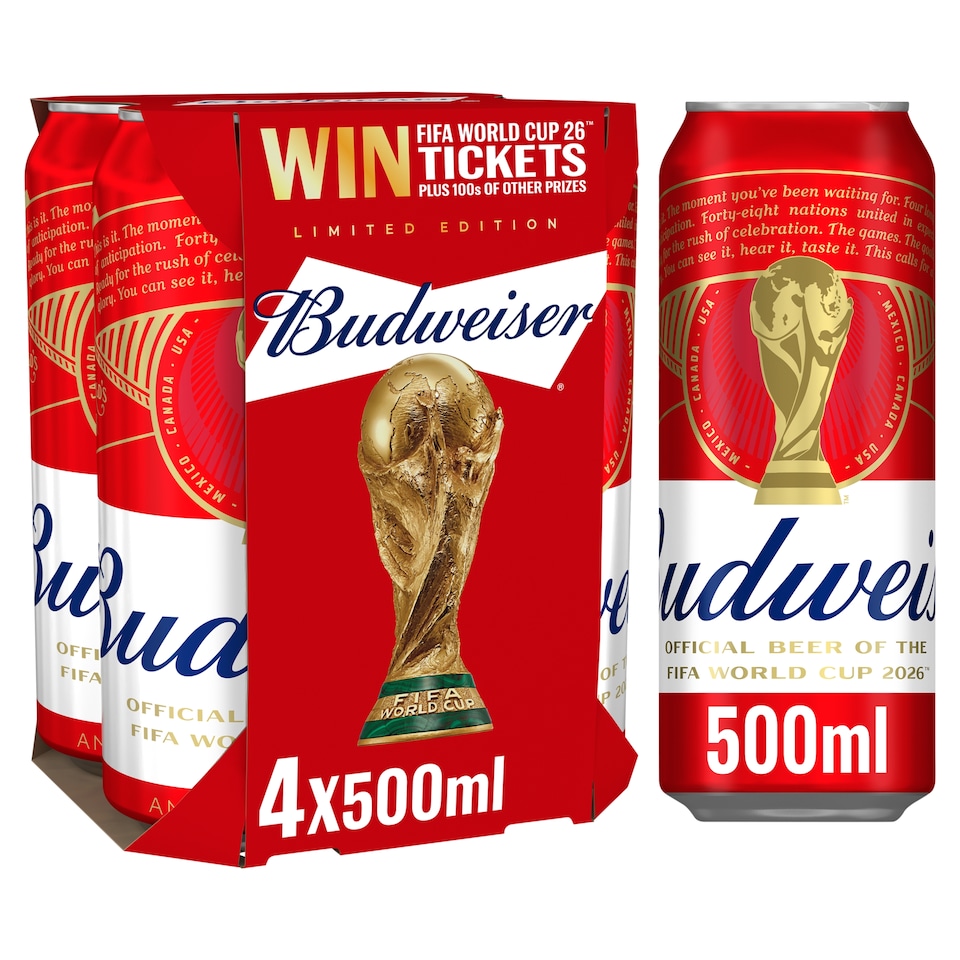 Budweiser Beer 4X500ml