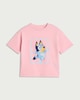 image 4 of Bluey Pure Cotton Character Print T-Shirt in Pink