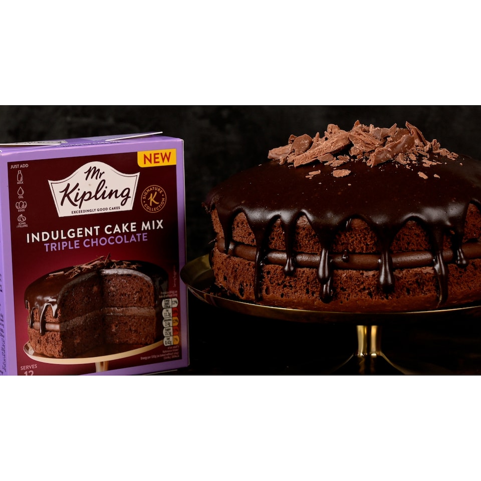 image 1 of Mr Kipling Signature Baking Triple Chocolate Cake Mix 416g