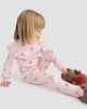 image 2 of F&F Girls Cotton Rich Reindeer Print Top and Leggings Pyjamas in Pink