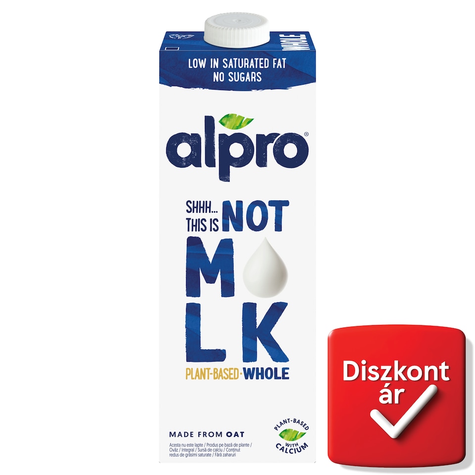 Alpro Shhh... this is not Milk cukormentes zabital hozzáadott kalciummal és D2-vitaminnal 3,5% 1 l