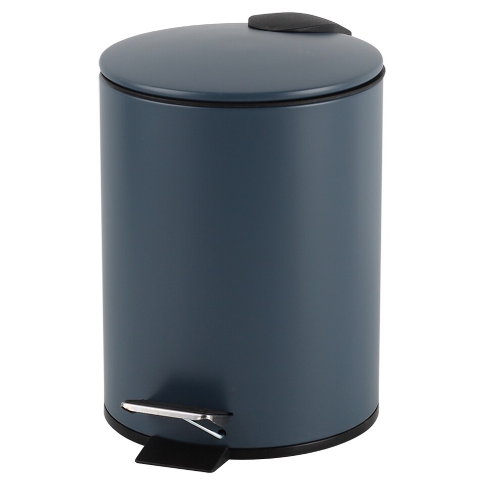 image 1 of F&F Home Round Slate Blue Slow Close 3 Litre Bin
