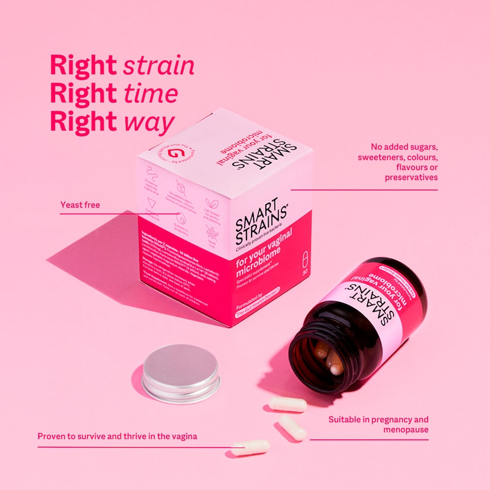 image 1 of SMART STRAINS probiotics for your Vaginal Microbiome & women's health - 30 Capsules