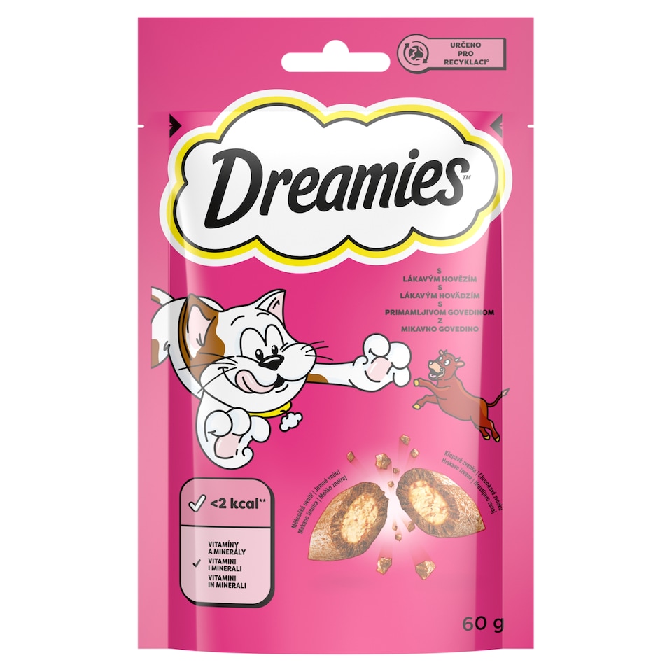 Dreamies S lákavým hovězím 60g